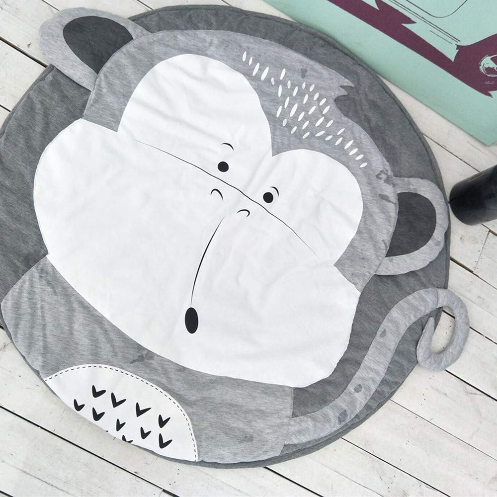 ABREEZE monkey-design nursery rug elevates nursery decor and play
