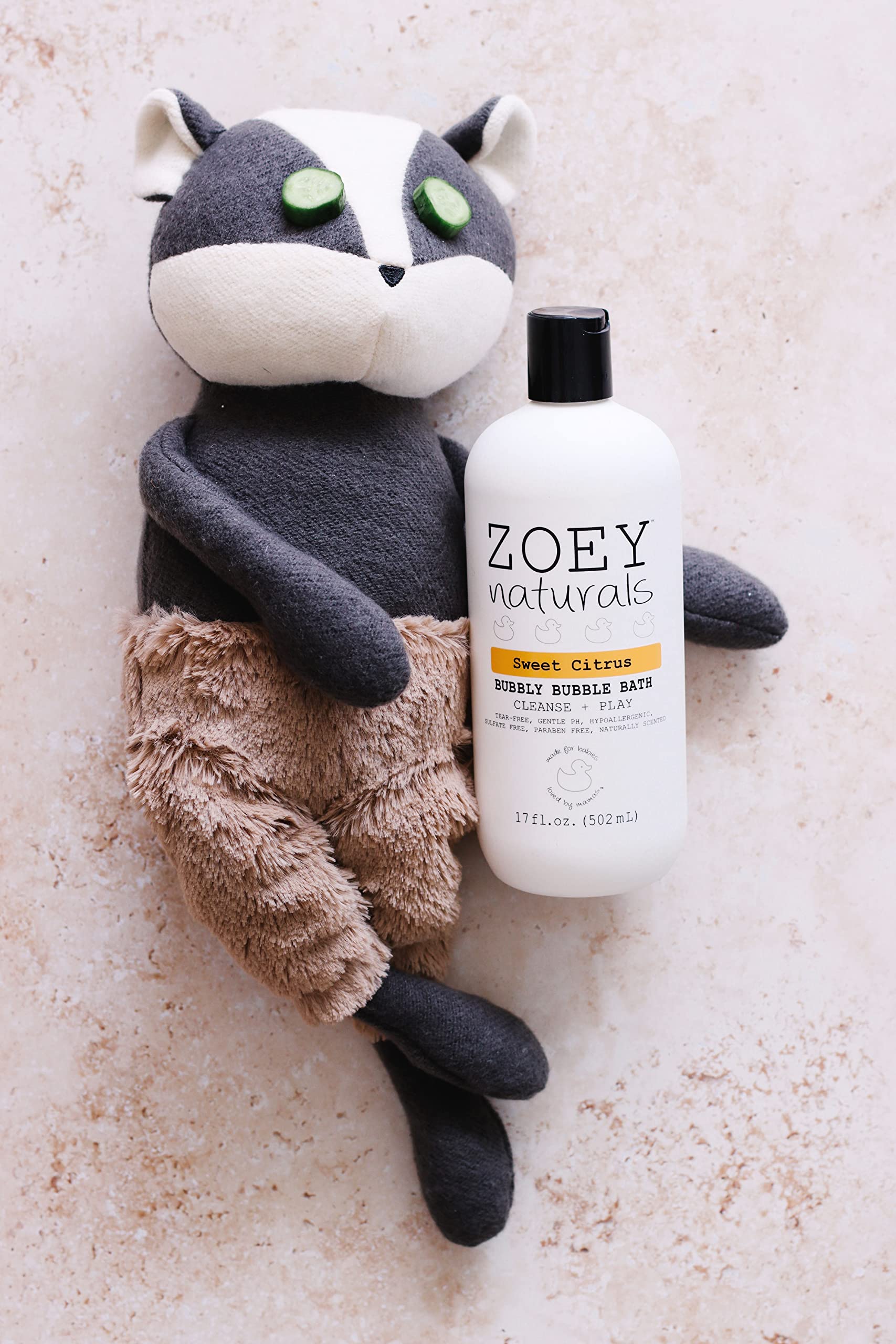 Made in USA label highlights safe, quality skincare for families.
