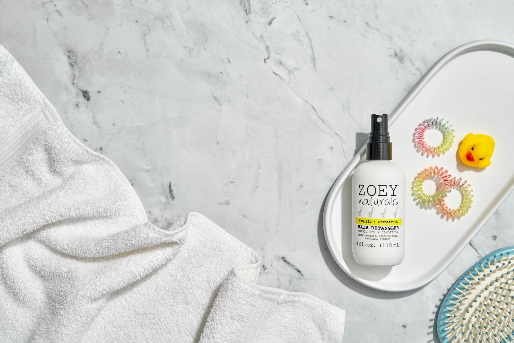 Zoey Naturals vanilla-grapefruit aroma lingers pleasantly for kids
