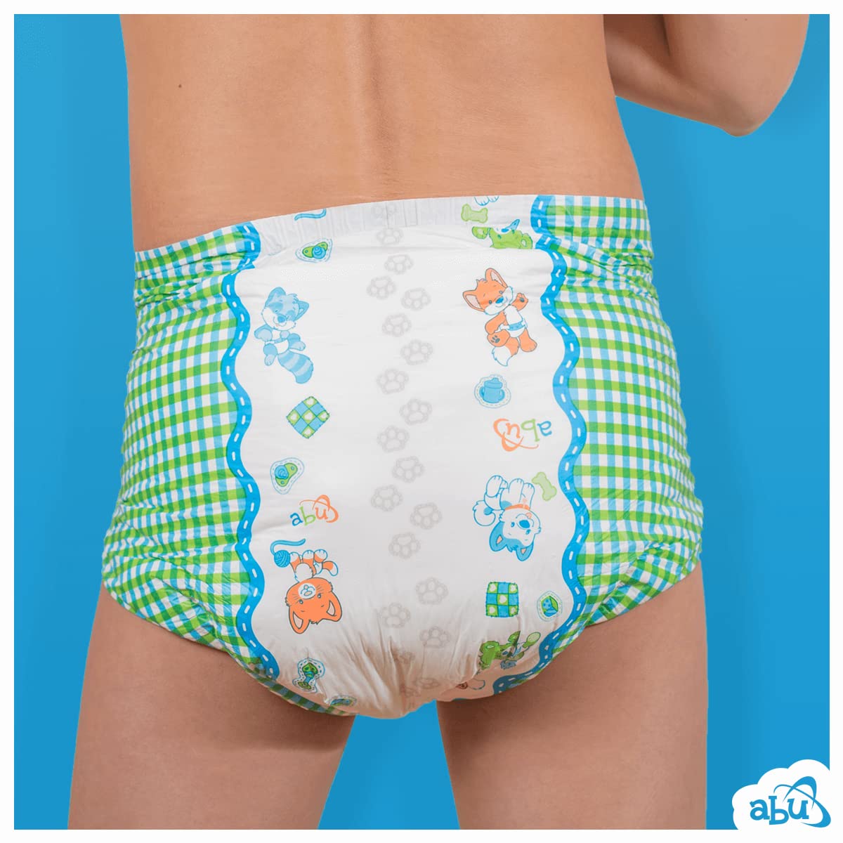 ABU Little Pawz animal-characters print close-up with toys motif.