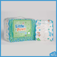 ABU Little Pawz diaper side-angle shows secure fit for active wear.