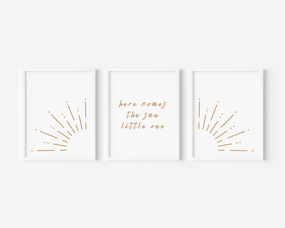 Abundance Art Boho sunrise nursery art 8x10 enhances neutral decor