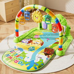 Abundant Financial Resources baby gym play mat green for tummy time and gentle exploration.