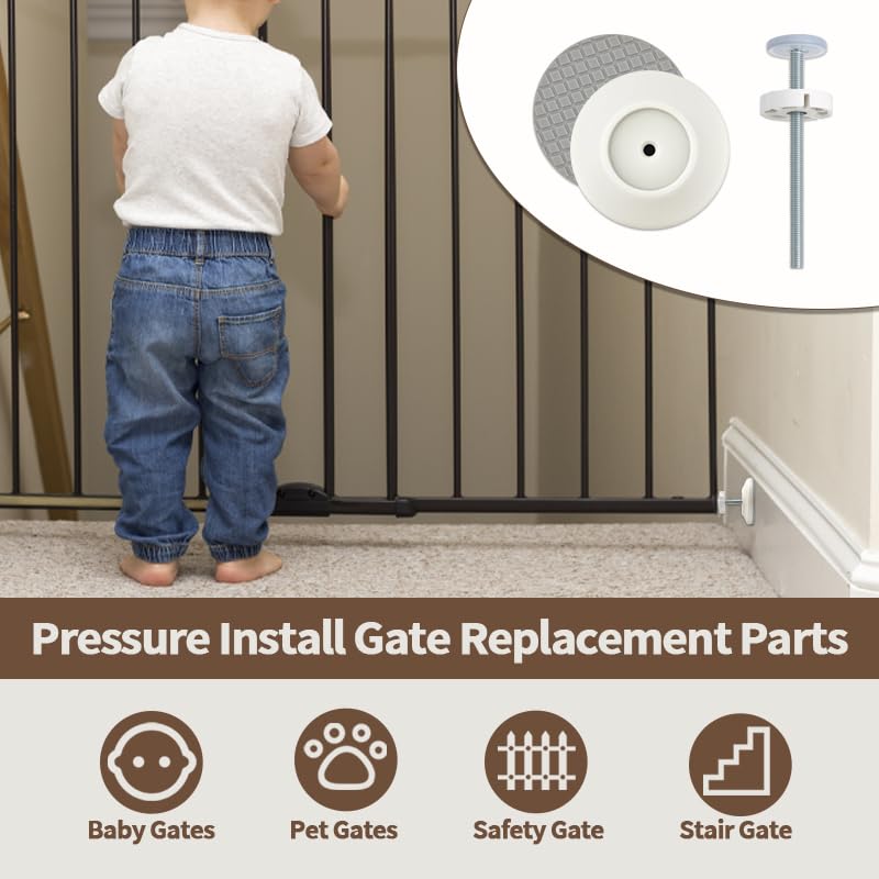 Abvsdu wall protector feature prevents wall scuffs during gate operation.