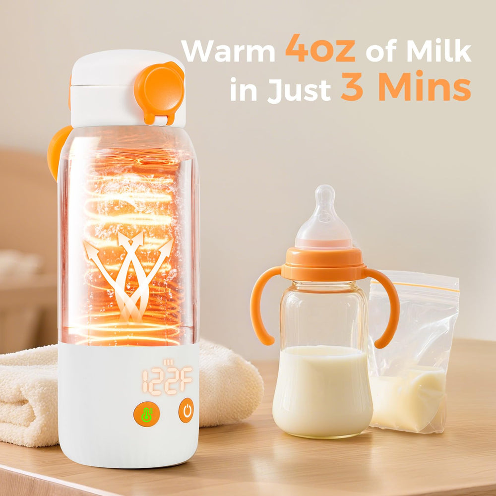 ACABEA bottle warmer with four temperature settings for precise warmth.