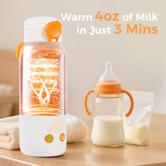 ACABEA bottle warmer with four temperature settings for precise warmth.