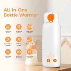 ACABEA fast-heating 80W bottle warmer delivers quick feeds.