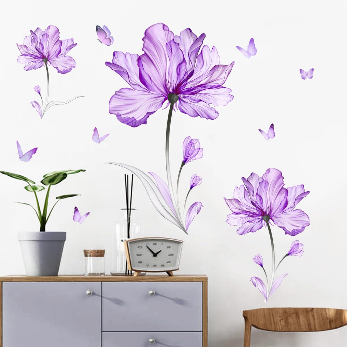 Accddio waterproof non-toxic decals withstand cleaning while staying safe for families.