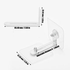 AccEncyc stainless L-bracket component shown, illustrating durable anti-tip support.