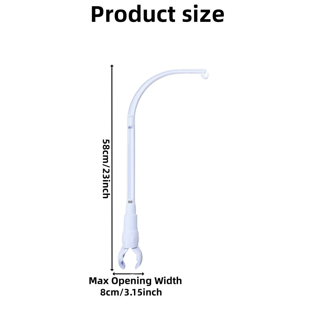 Accfore crib mobile arm angled 30 degrees for versatile positioning