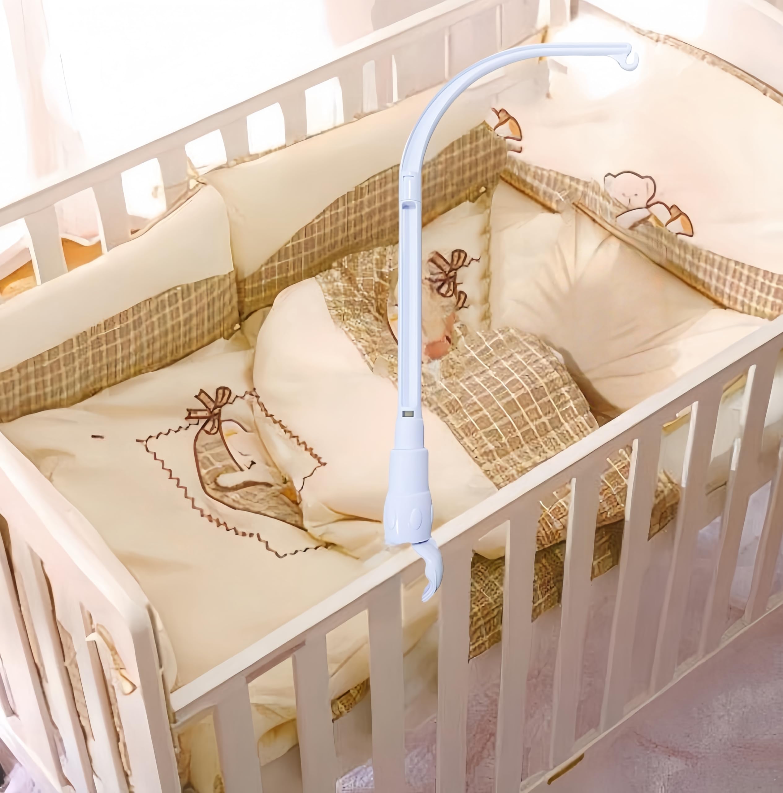 Accfore portable and easy-install crib arm for DIY setup