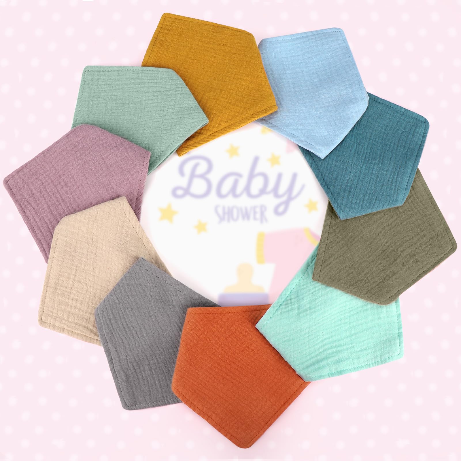 Accmor 10-pack muslin bibs offer practical coverage for daily messes.