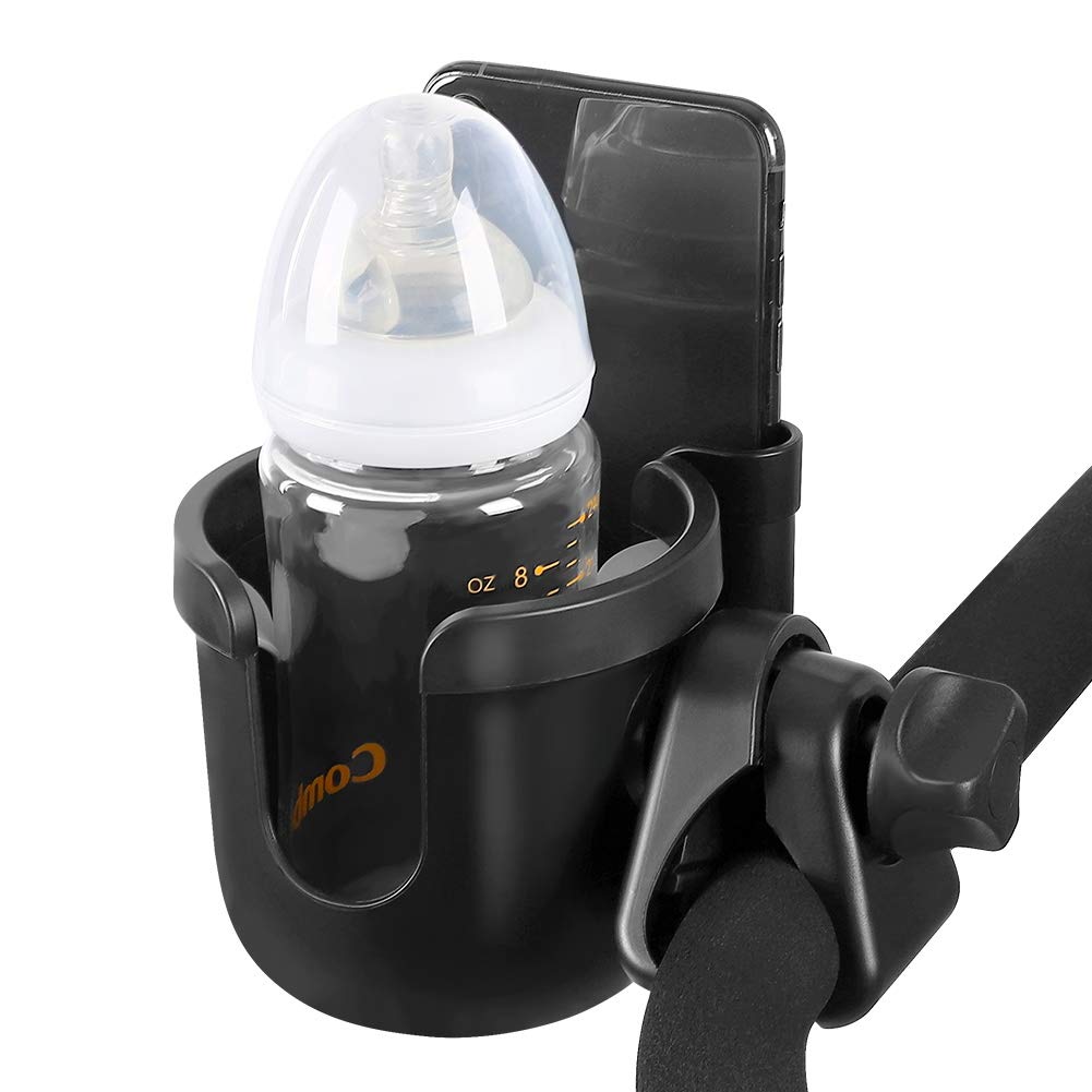 Accmor 2-in-1 cup holder and phone holder keeps drinks and calls visible