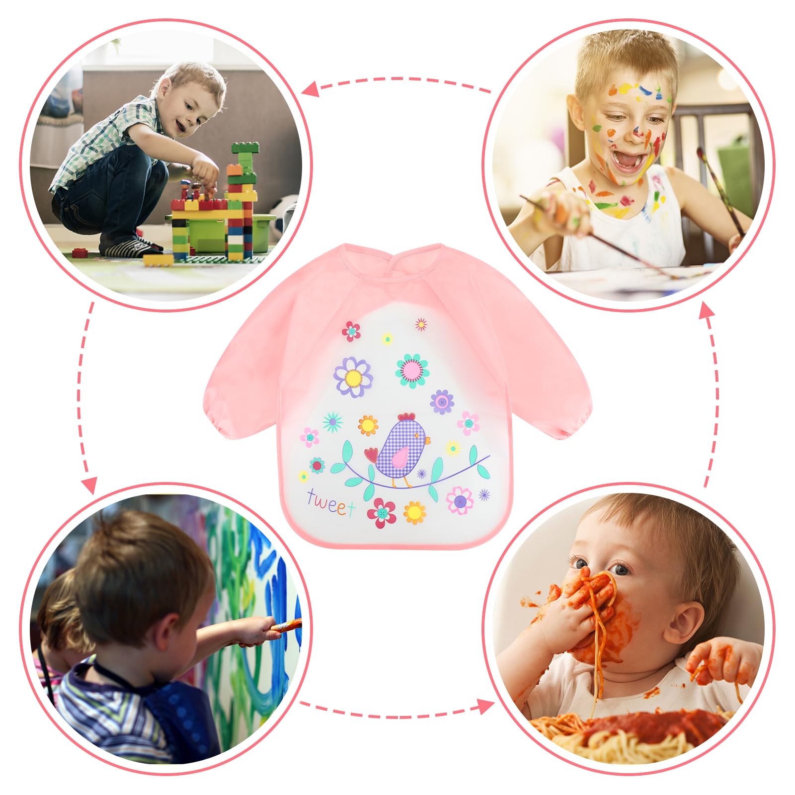Accmor 6-36 months bib with cute patterns