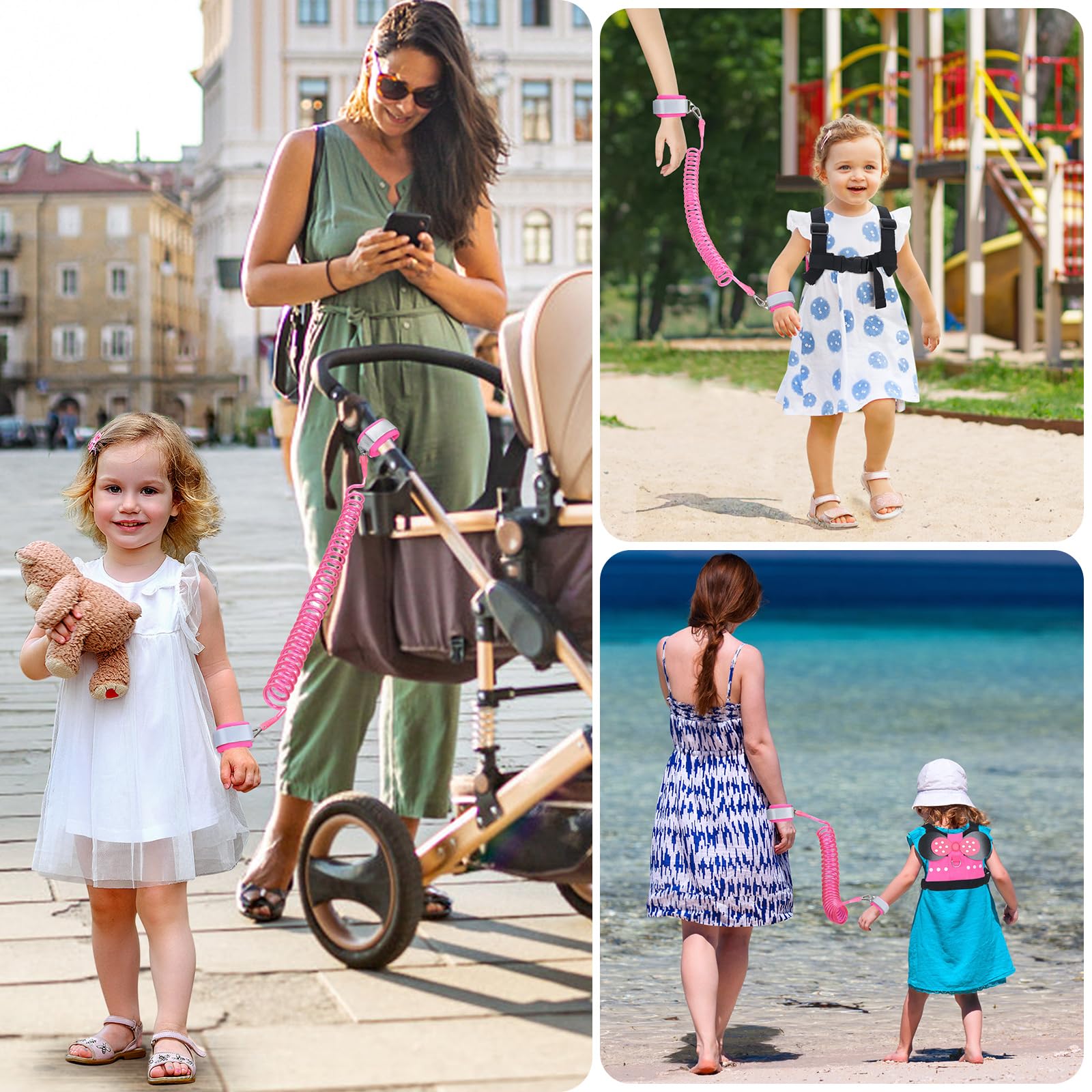 Accmor adjustable mini leash fits children ages 1 to 3 years