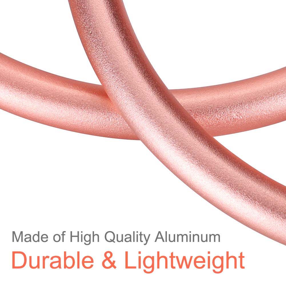 Accmor aluminium ring 3 inch rose gold demonstrates DIY personalization for sling fabrics