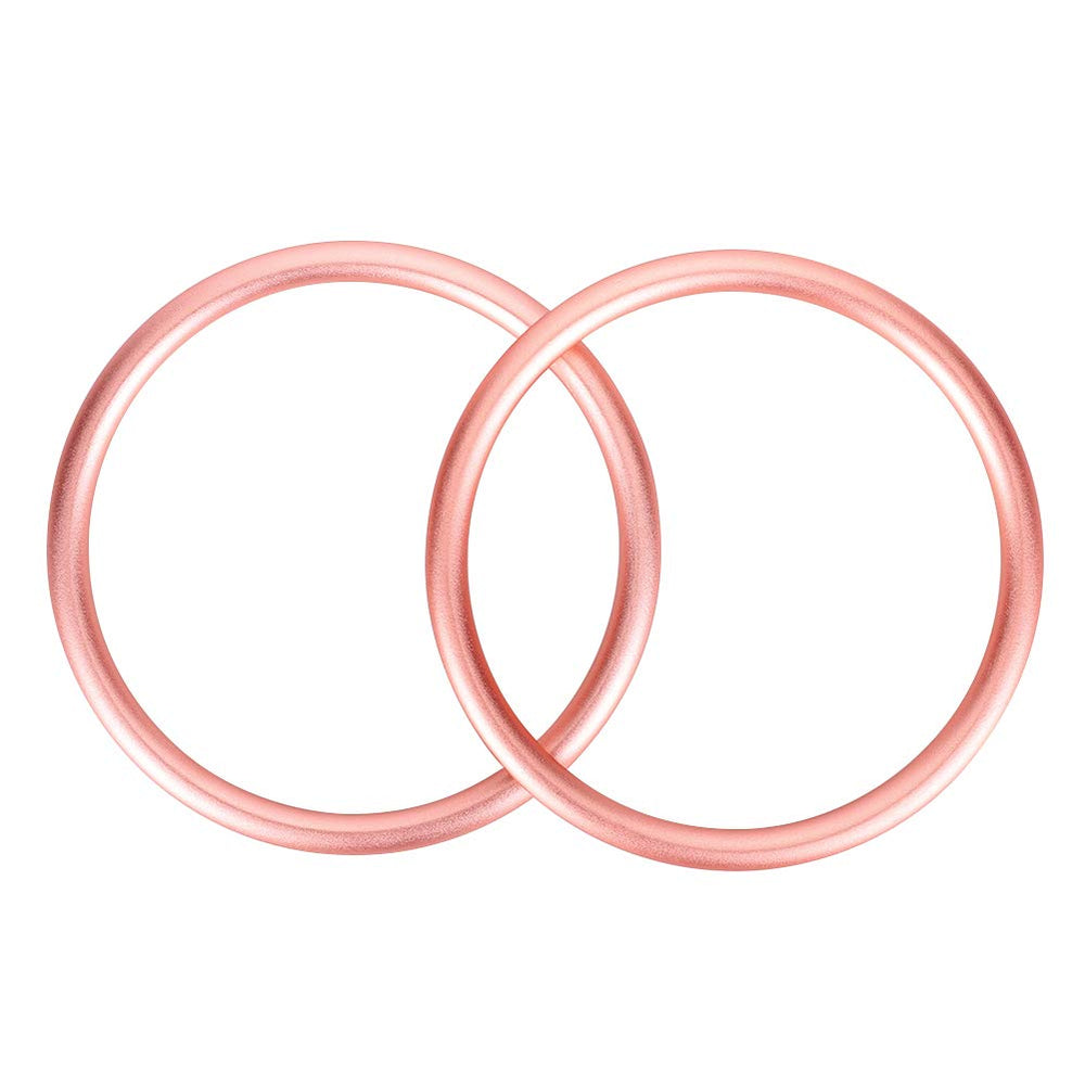 Accmor aluminium ring 3 inch rose gold shows pattern options for customizing carry wraps