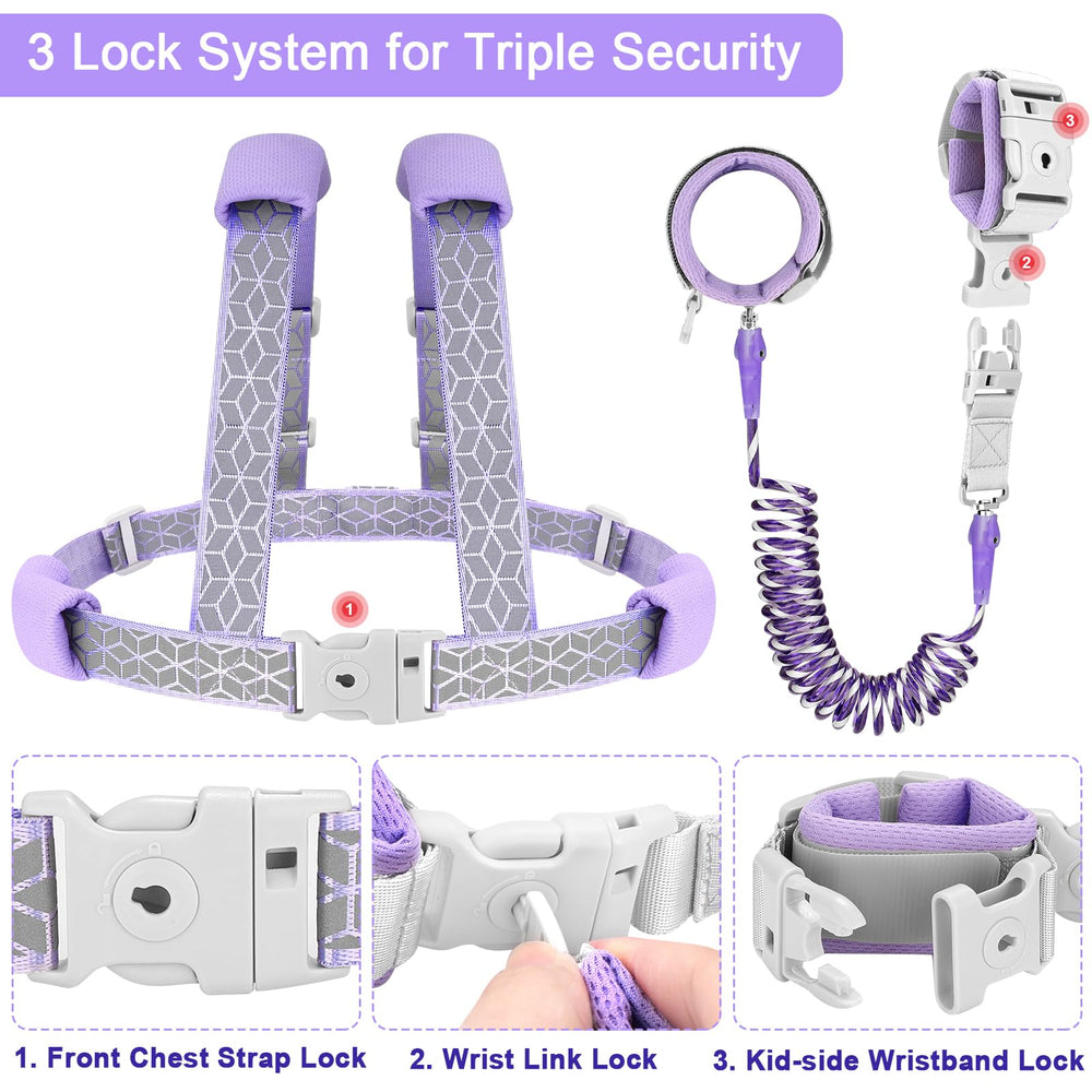Accmor anti-lost wrist link close-up shows stainless steel construction for added security.