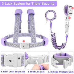 Accmor anti-lost wrist link close-up shows stainless steel construction for added security.