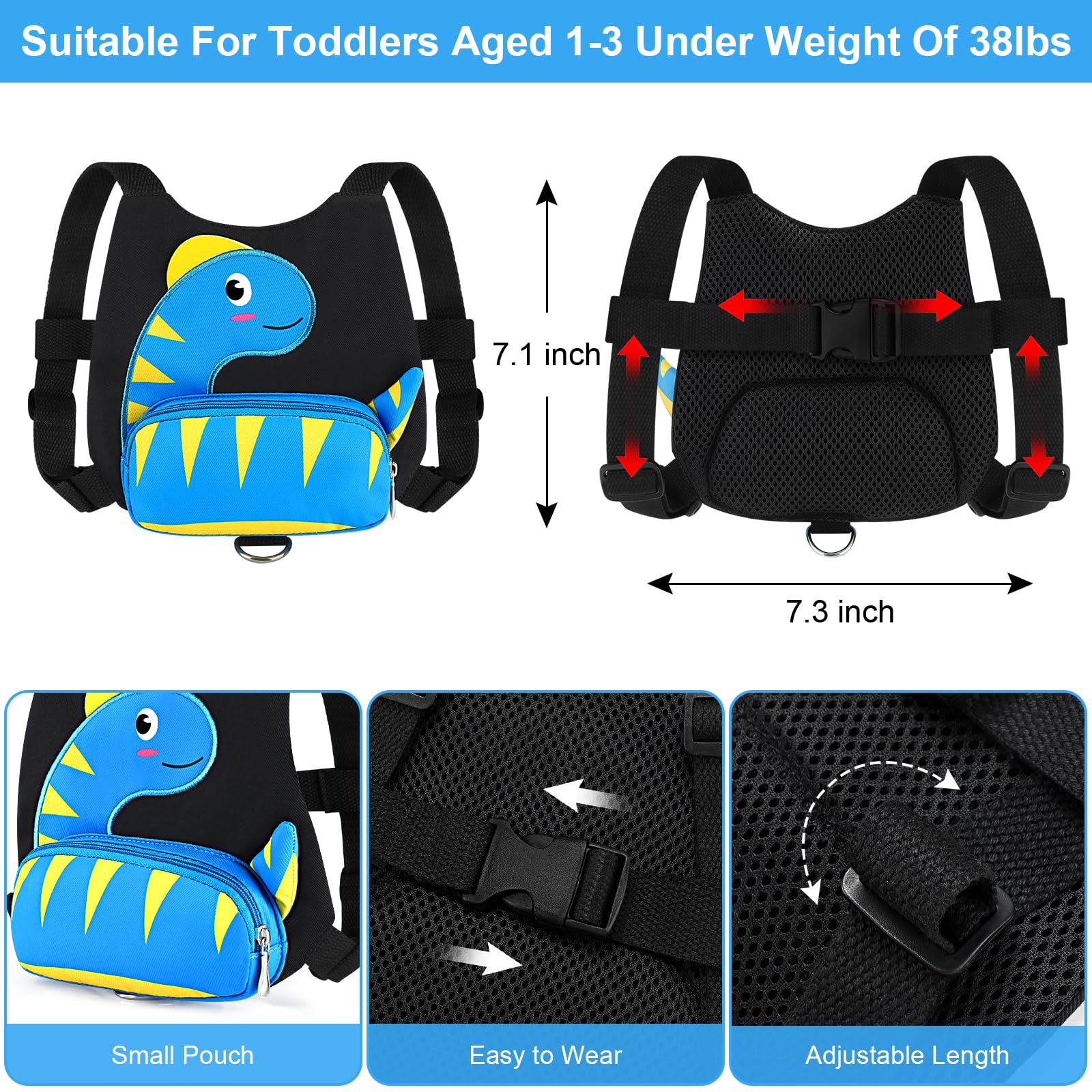 Accmor anti-lost-wrist-link keeps your toddler close during busy outings