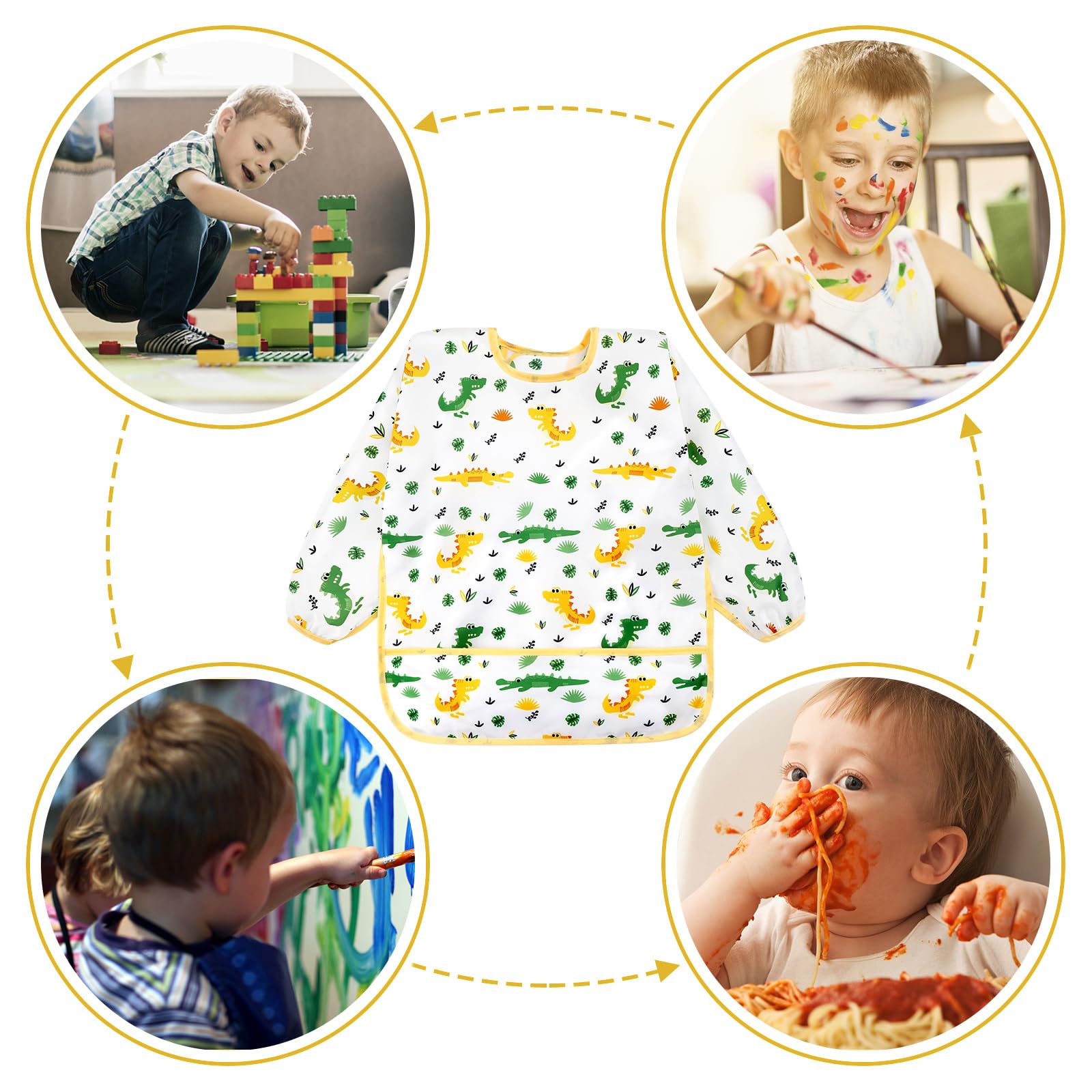Accmor bibs showcase cute patterns for everyday wear.