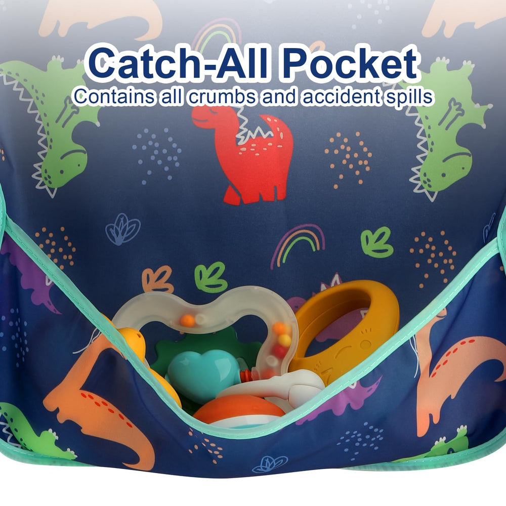 Accmor baby bib soft material close-up reusable and easy to wipe