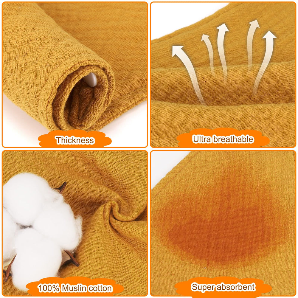 Accmor baby bibs feature adjustable snaps for growing children.