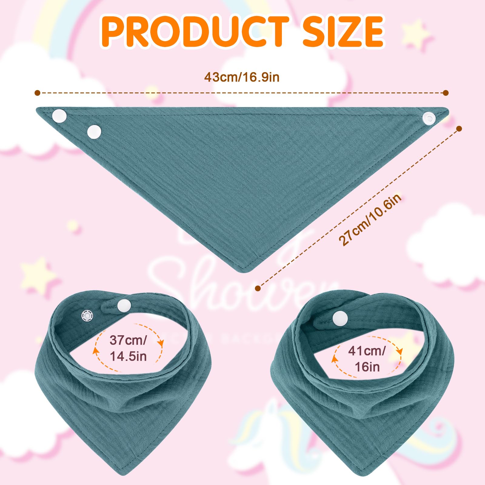 Accmor bibs are machine washable and quick-drying for busy parents.