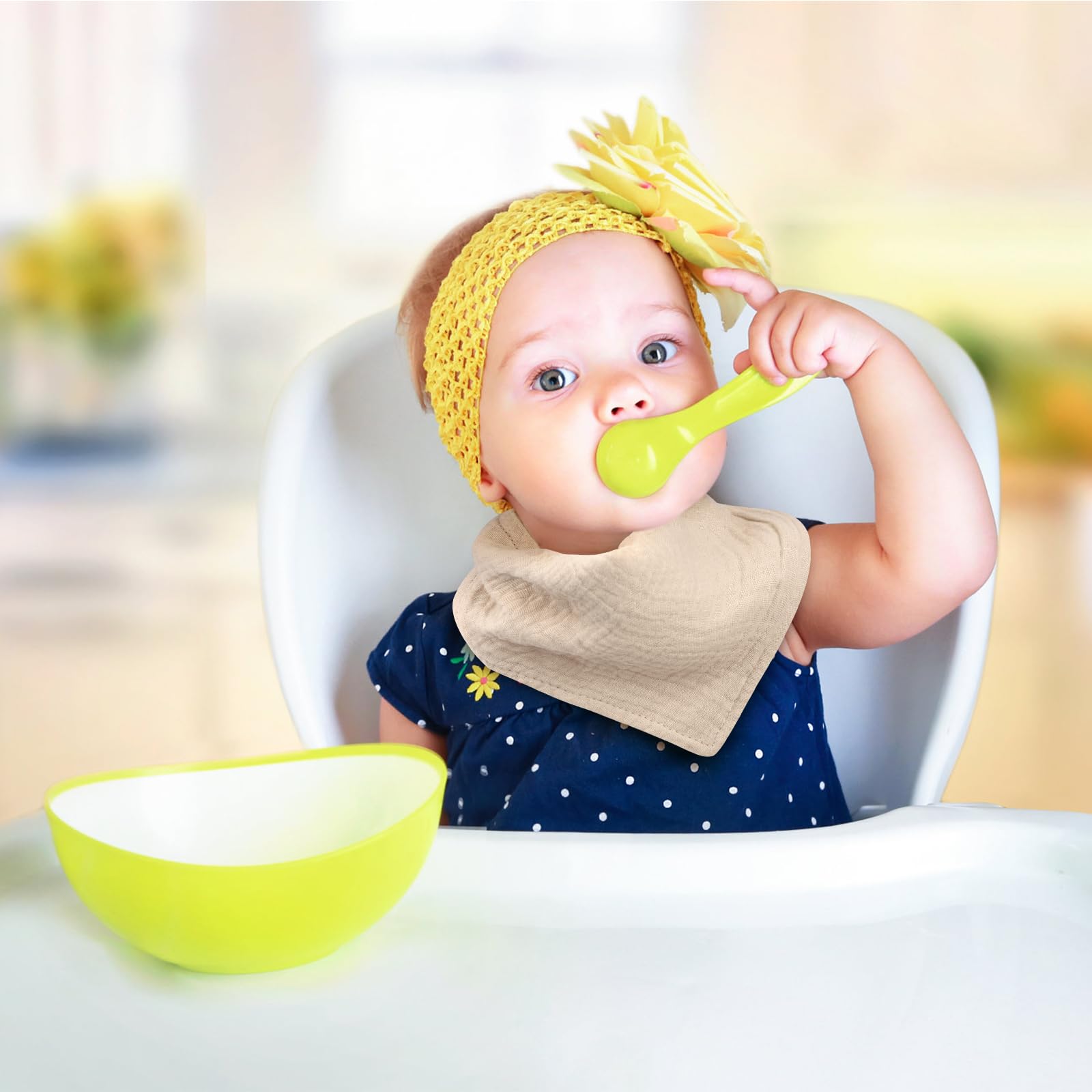 Accmor bibs use nickel-free snaps for safer, skin-friendly closure.