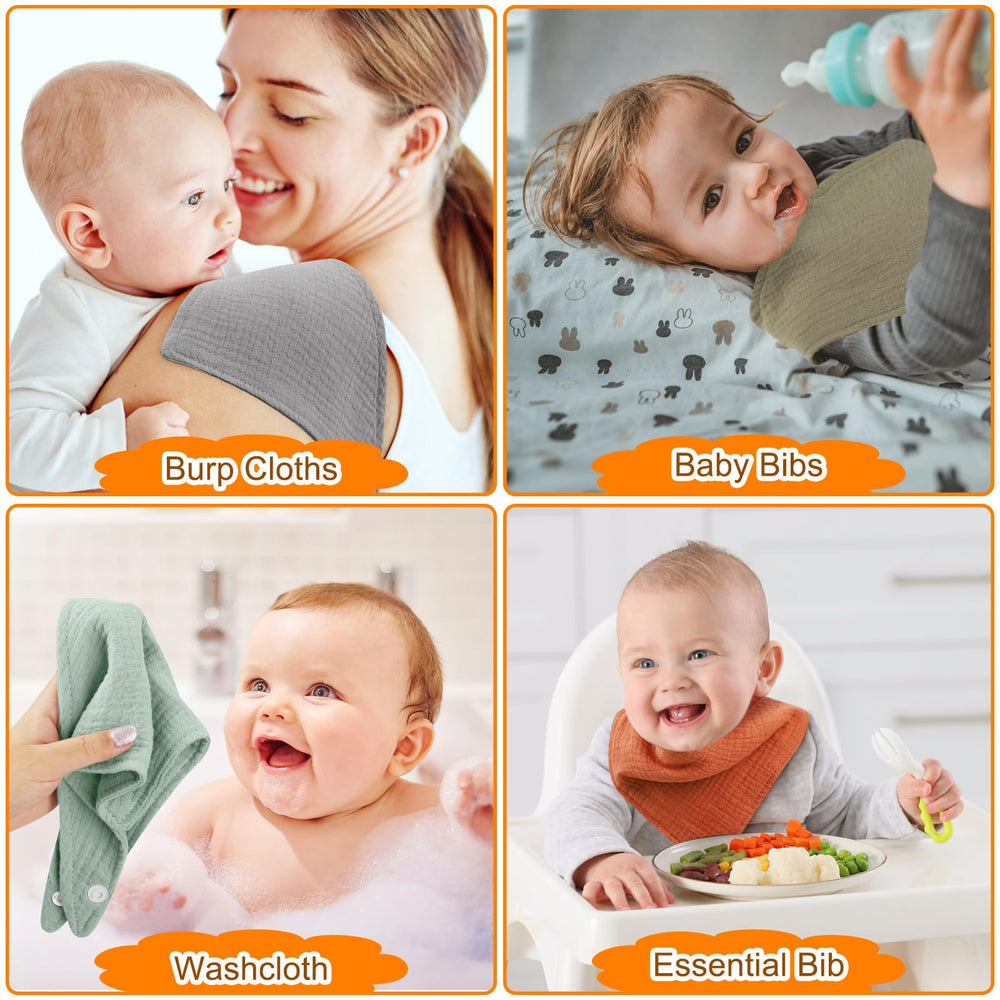 Accmor bibs fit babies up to 36 months for extended wear.