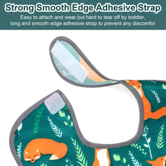 Accmor baby bibs waterproof fabric protects outfits during feeds.