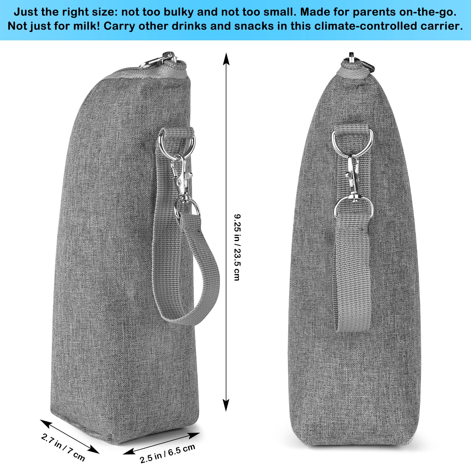 Accmor portable cooler bag ideal for travel and nursing moms.