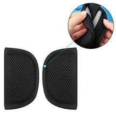 Accmor strap pad on baby, worn with seat belt to reduce rubbing during rides