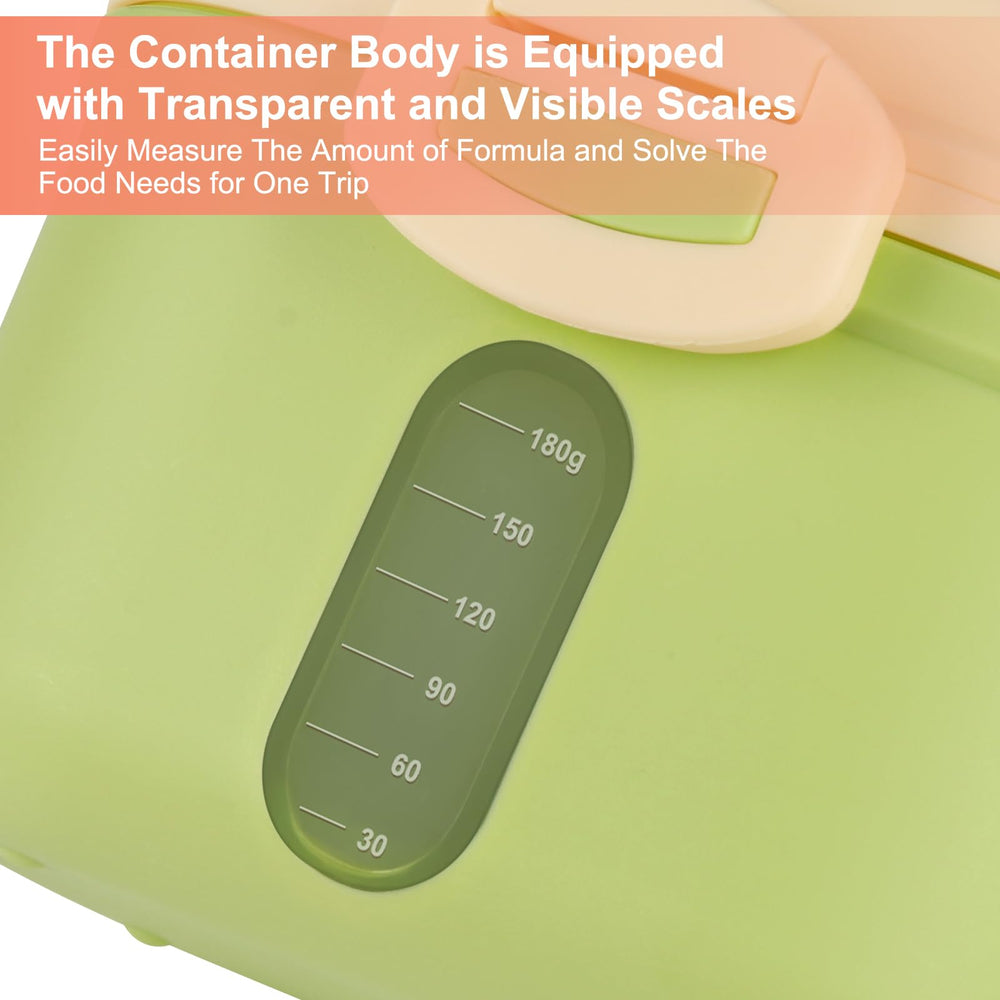 Accmor baby formula dispenser with scoop leveler for precise dosing on the go