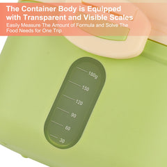 Accmor baby formula dispenser with scoop leveler for precise dosing on the go