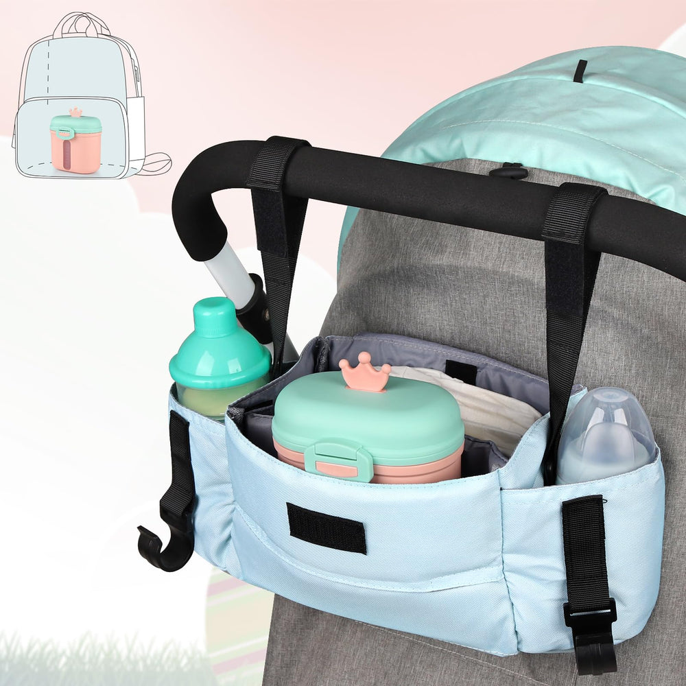 Accmor pink color adds cheerful touch to baby feeding gear.