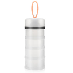 Accmor baby formula dispenser with stackable 4 compartments for organized on-the-go feeding.