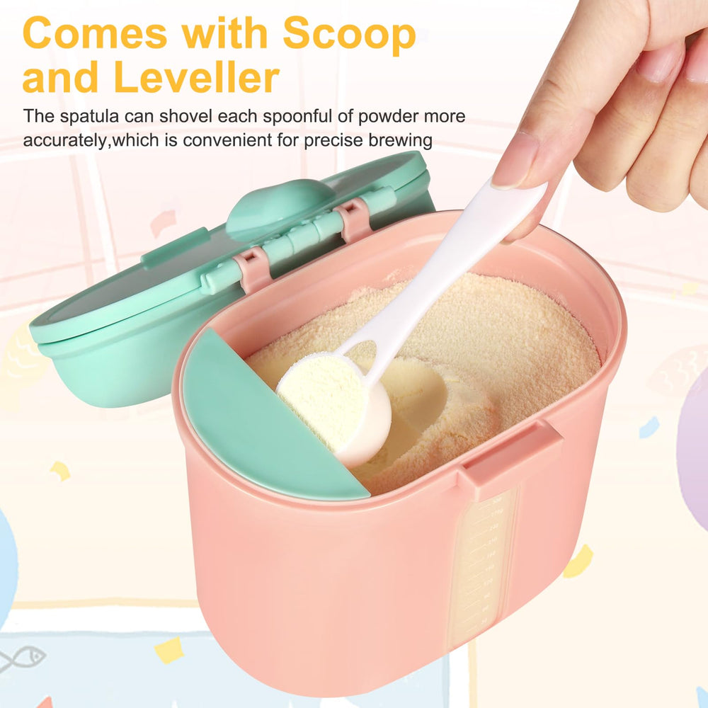 Accmor travel-ready formula dispenser stored in bag for outings.
