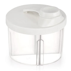Accmor baby formula dispenser showcases four-compartment design for travel meals.