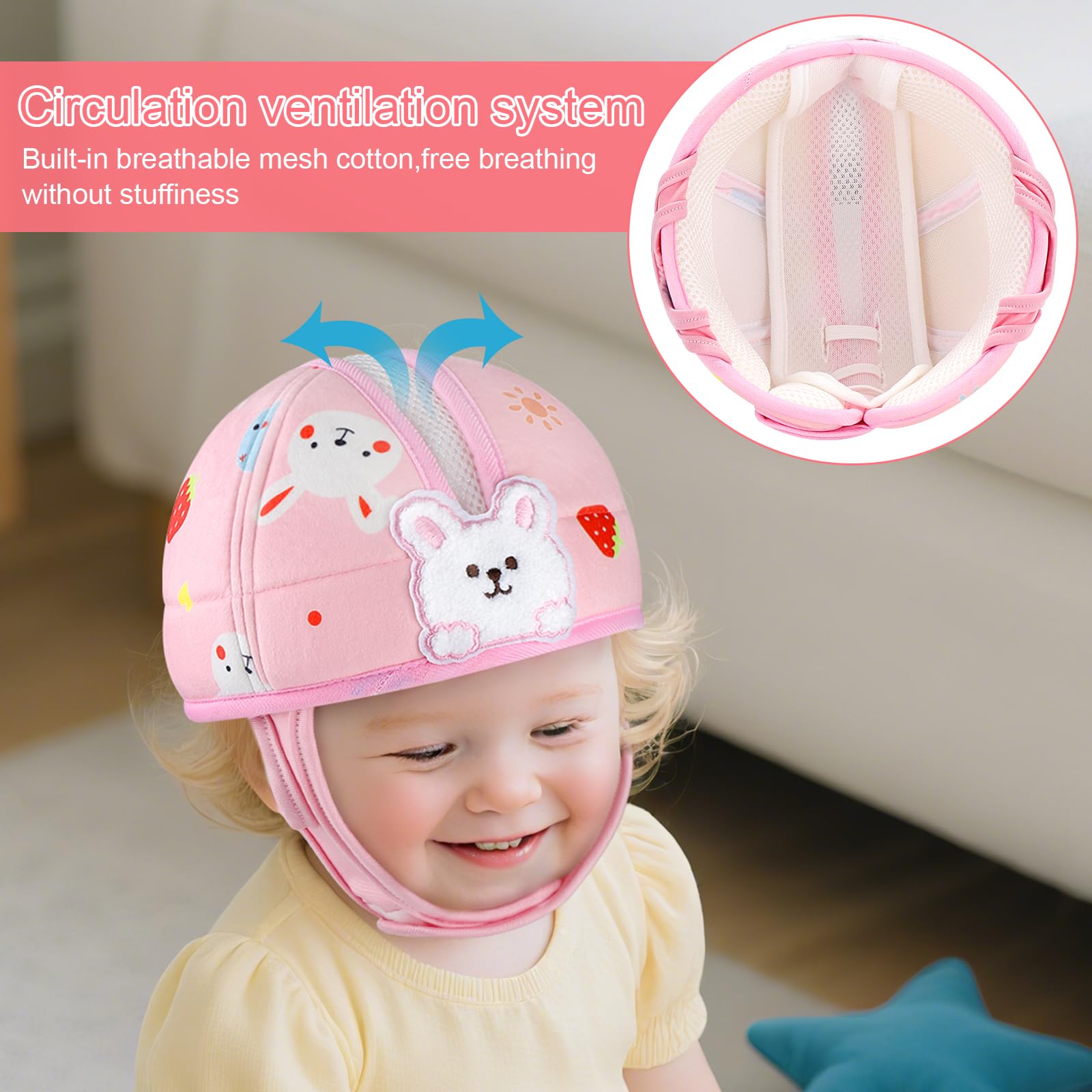 Accmor helmet interior uses soft cotton lining for gentle comfort.