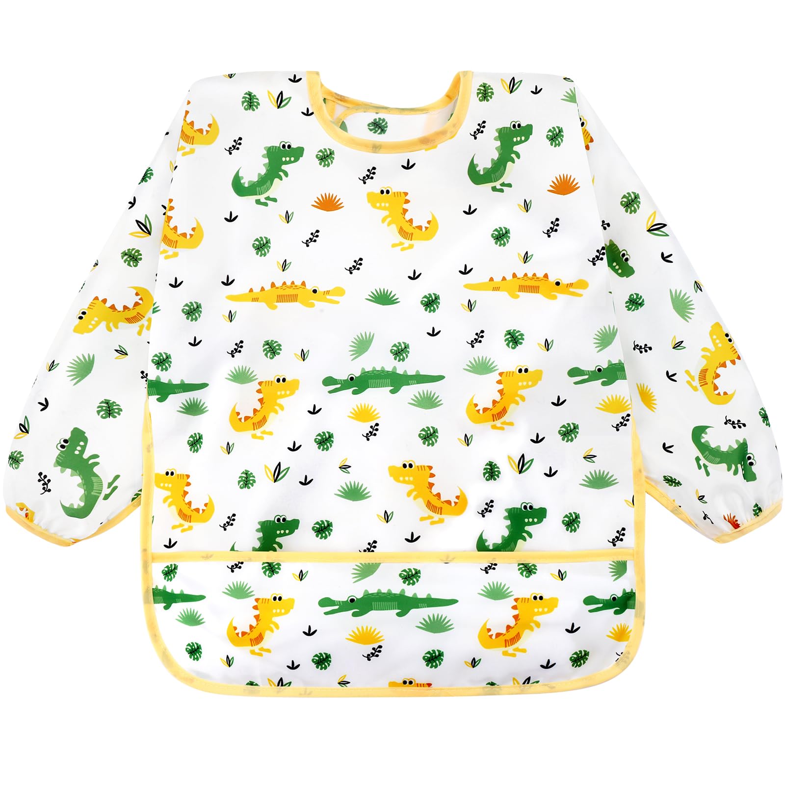 Accmor baby wearing bibs in 6-36 months demonstrates size range