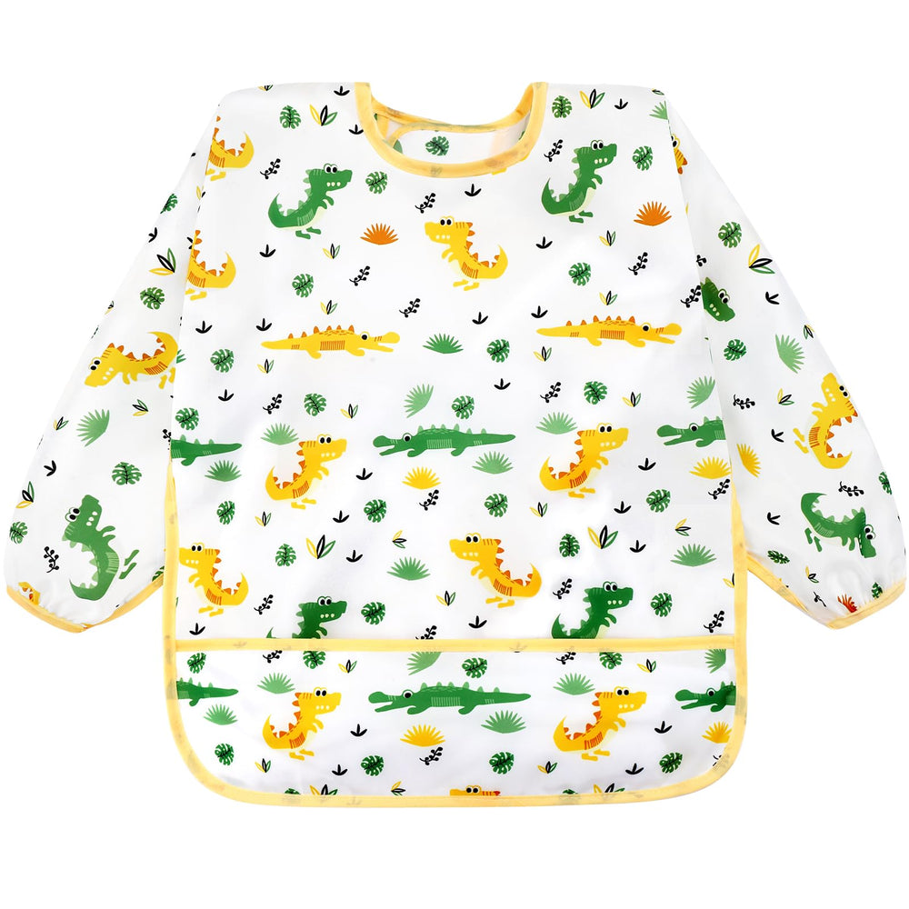 Accmor baby wearing bibs in 6-36 months demonstrates size range