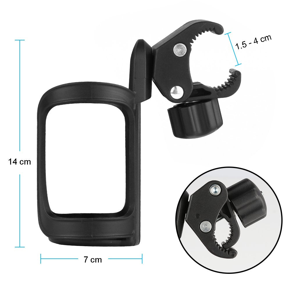 Accmor bike cup holder universal-fit design accommodates most bottles.