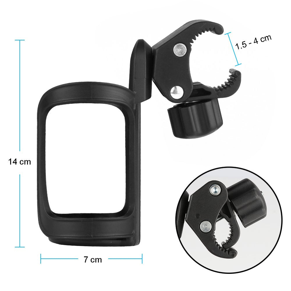 Accmor bike cup holder universal-fit design accommodates most bottles.