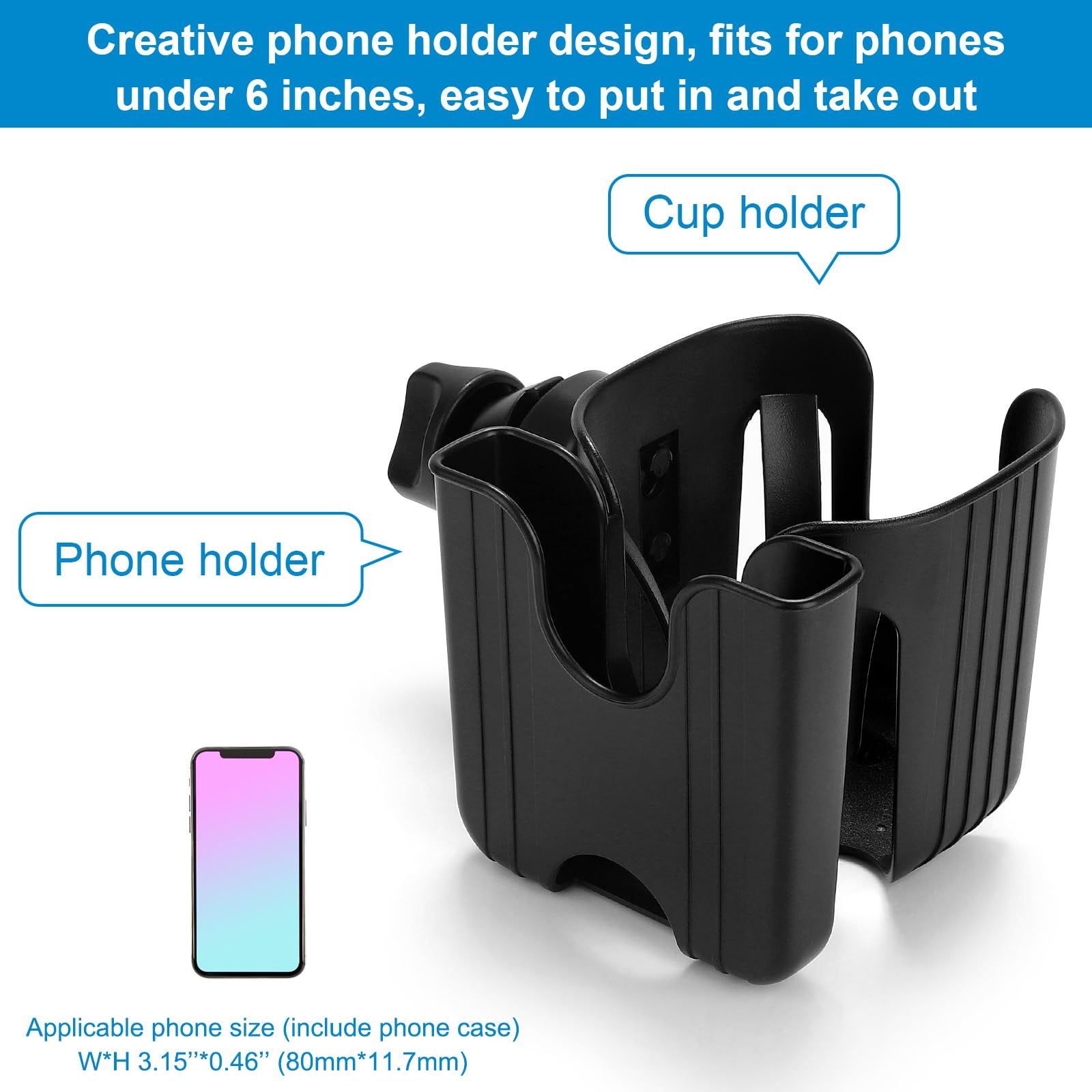Accmor bottle and phone holder for stroller use keeps essentials accessible