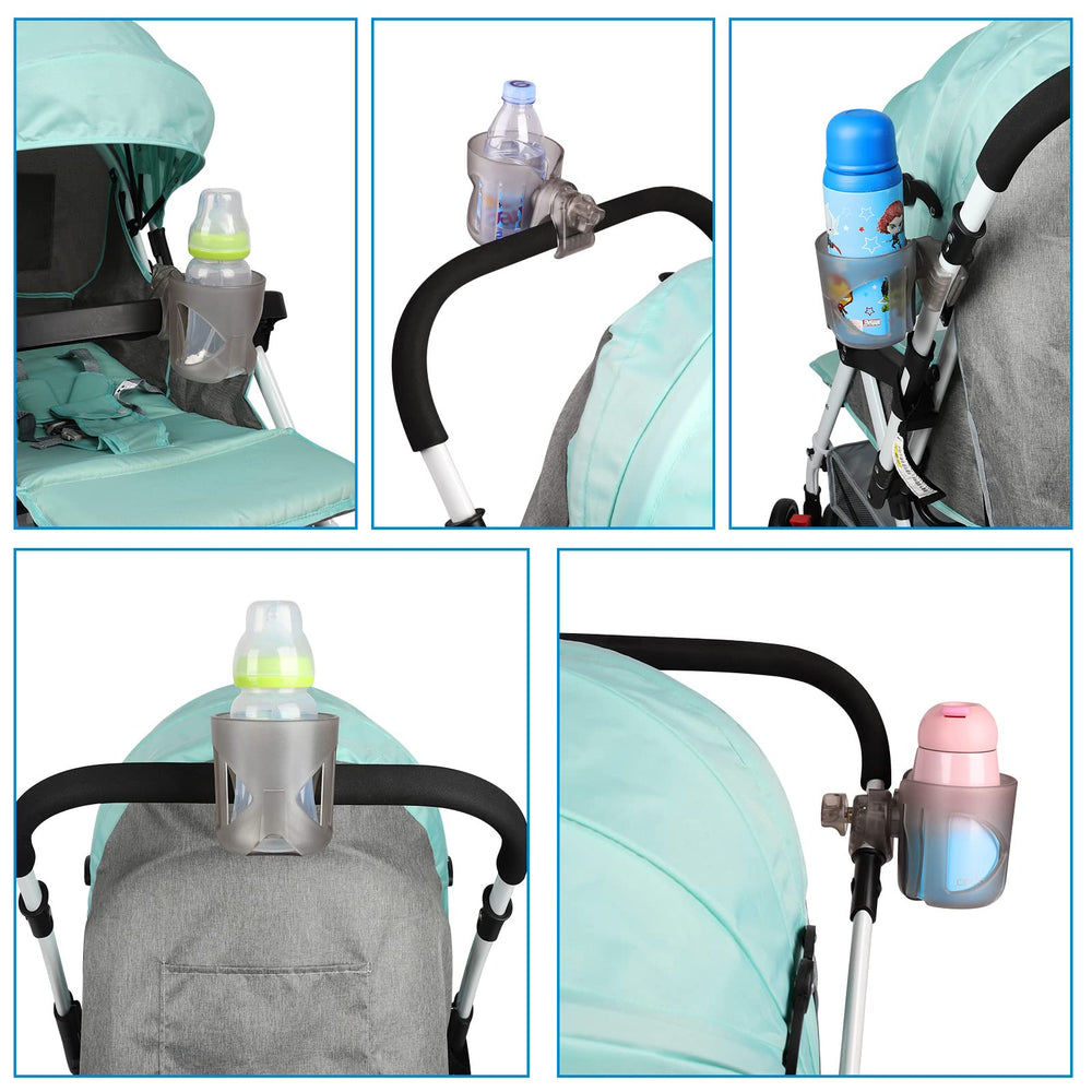 Accmor bottle cage with three springs keeps drinks fixed on bumpy roads.