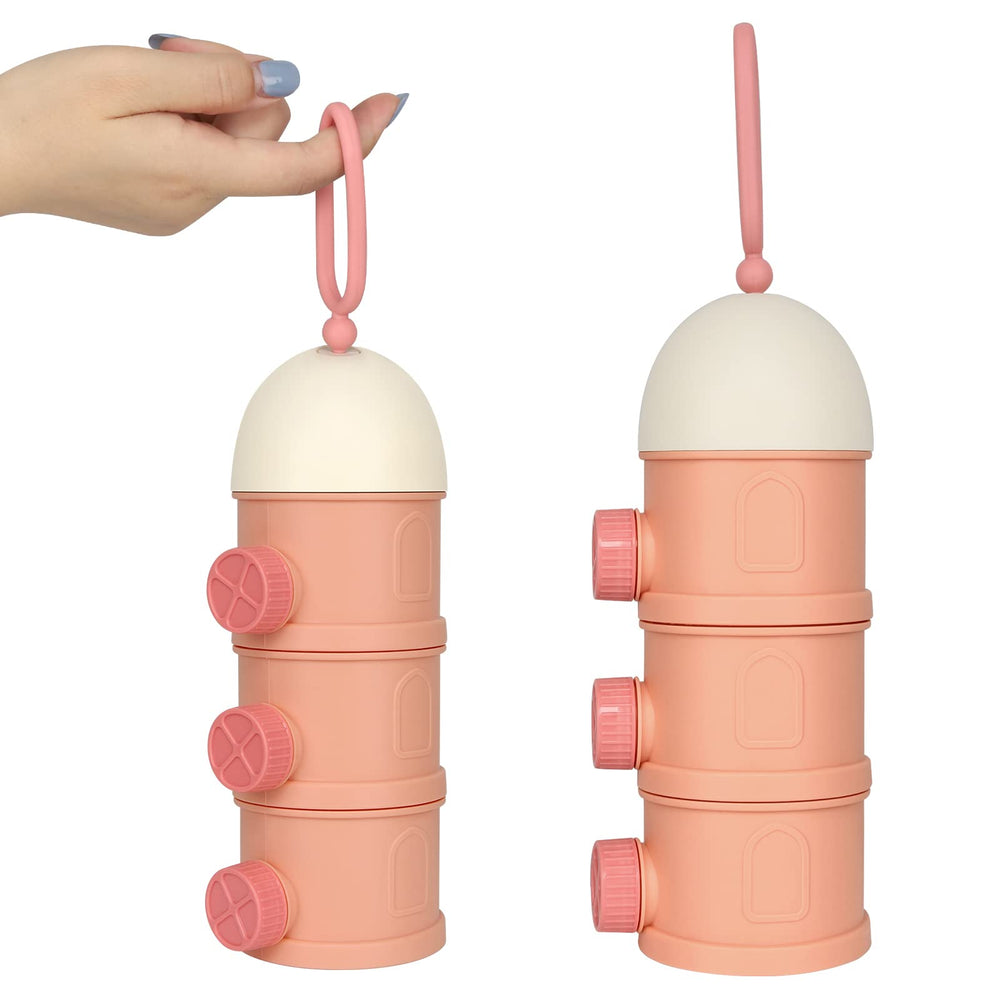 Accmor BPA-free formula storage in pink, safe for daily use.
