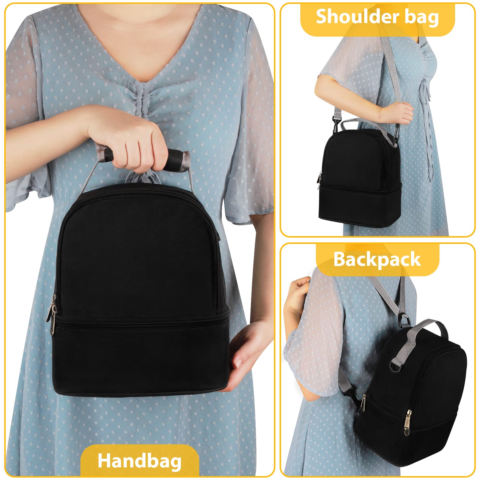 Accmor backpack-style carry offers hands-free versatility for commutes.