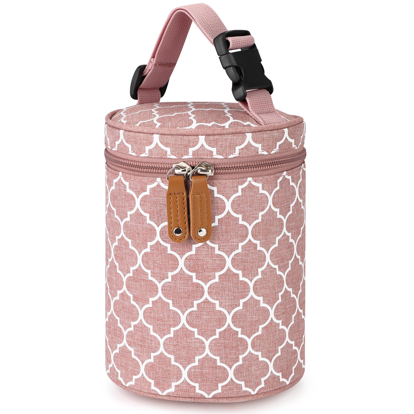 Accmor breastmilk cooler bag with insulated lining for on-the-go temperature control.