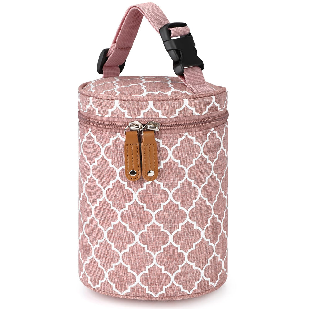 Accmor breastmilk cooler bag with insulated lining for on-the-go temperature control.